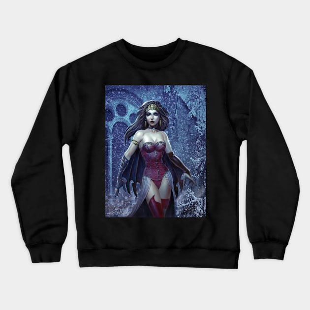 Vampire Queen Crewneck Sweatshirt by Paul_Abrams